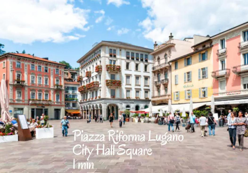 Appartamento Duplex Loft In Lugano Center With Garden, Wi-Fi -By Easylife Swiss Esterno foto